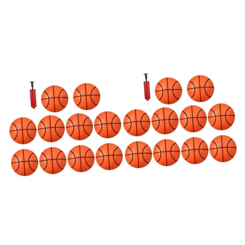 VICASKY 2 Sätze Kleiner Basketball pufferball PVC-Spielzeugball Völkerball Bälle Mini-Basketball für Kinder Kinderspielzeug Entwässerungskorb Basketbälle mit rutschfestem Design Plastik von VICASKY