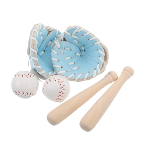 VICASKY 2 Sätze Mini Baseball Bat Glove Ball Set Miniature Sportliches Zubehör für Puppenhaus Tischdekoration Tragbar und Langlebig für Anfänger VICASKY 2 Sätze Mini Baseball Bat Glove Ball Set Miniature Sportliches Zubehör für Puppenhaus Tischdekoration Tragbar und Langlebig für Anfänger von VICASKY