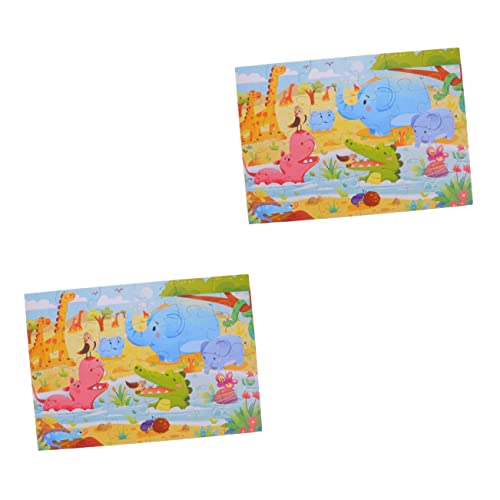 VICASKY 2 Sätze Puzzle Für Kinder Rätsel Spielzeuge Kinderspielzeug Spielzeug Für Kinderspiele Puzzle Kleinkind Puzzles Für Kinder Im Alter Von 4-8 Jahren Kleinkind-Puzzle Papier von VICASKY