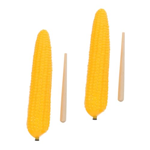 VICASKY 2 Sätze Sandkastenspielzeug Gemüse-Maraca Gemüsesandstreuer Sand-Shaker-Instrument Gemüseshaker Schlaginstrument Simuliertes Gemüsespielzeug Musikinstrument Für Kinder Abs Yellow von VICASKY