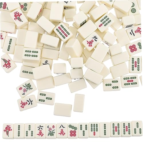 VICASKY 2 Sätze für männliche Freunde Mahjong brettspiel majhong brettspiel Klassisches chinesisches Mahjong Interessantes Mahjong-Kit Mahjong Reisespielzeug Mahjong-Spiel Acryl- von VICASKY