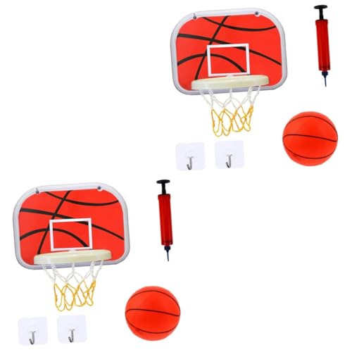 VICASKY 2 Sets Kinder Basketballständer Kinder Basketballkorb Glückliche Kindheit Basketballspielzeug Indoor Basketballkorb Wand Basketballkorb Interaktives Basketballspiel von VICASKY