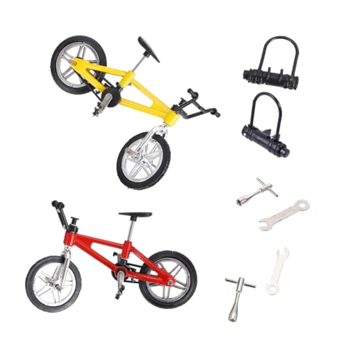 VICASKY 2 Sets Mini Finger Bike Fingerbewegungsspiel Für Schreibtischspiele Wettbewerbsspielzeug Kreatives Geschicklichkeitsspiel Für Und Erwachsene von VICASKY