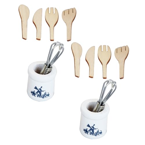 VICASKY 2 Sets Spielutensilien Kochgeschirr Zubehör Miniatur Werkzeuge Mikro Eimer Kochen Und Realistisch Für Puppenhaus Requisiten Dekoration Mini Rollenzubehör Küchenszene VICASKY 2 Sets Spielutensilien Kochgeschirr Zubehör Miniatur Werkzeuge Mikro Eimer Kochen Und Realistisch Für Puppenhaus Requisiten Dekoration Mini Rollenzubehör Küchenszene von VICASKY