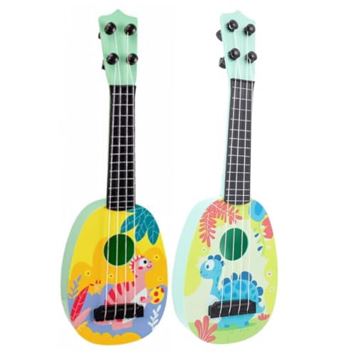 VICASKY 2 STK Mini Gitarre Spielzeug Musikspielzeug Für Kinder Kleines Ukulele Spielzeug Mini-Spielzeug Spielzeug Für Gitarrenspielzeug Für Kinder Mini-Gitarren-Ukulele Spielzeuge Abs von VICASKY