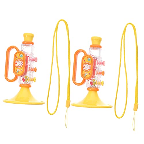 VICASKY 2 Stück Babytrompete Spielzeug Kinder Musikinstrument Kinder Trompete Spielzeug Jubel Requisiten Horn Musical Trompete Instrument Horn Spielzeug Kinder Saxophon Spielzeug Kinder von VICASKY