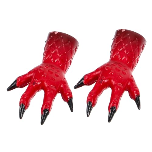 VICASKY 2 Stück Fingerspielzeug Fingerdekorationen Simulation Maskerade Requisiten Halloween Künstliche Finger Maskerade Nagel Requisiten Monster Fingernägel Rollenspiele Monster von VICASKY