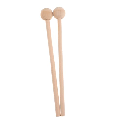 VICASKY 2 Stück Holz Percussion Sticks 12,18 Zoll Glockenspiel Hammer Xylophon Mallets Sticks Trommel Mallet Glockenspiel Orff Mallets Für Xylophon Chime Drums Glocken von VICASKY