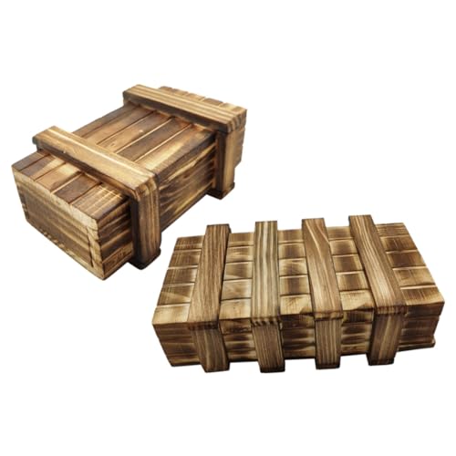 VICASKY 2 Stück Holzspielbox mit Geheimfach Pädagogisches Denkspielzeug zur Logisches Denken und Hand Auge koordination Sichere Holzmaterialien Geschenkidee für Ab Jahren VICASKY 2 Stück Holzspielbox mit Geheimfach Pädagogisches Denkspielzeug zur Logisches Denken und Hand Auge koordination Sichere Holzmaterialien Geschenkidee für Ab Jahren von VICASKY