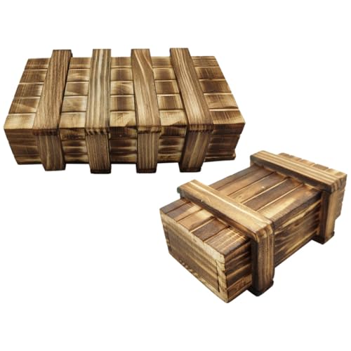 VICASKY 2 Stück Holzspielzeug mit Geheimen Fächern Pädagogisches Knobelspiel für Sichere Holzmaterialien Fördert Logisches Denken und Eltern Junge Mädchen interaktion Einzigartiger VICASKY 2 Stück Holzspielzeug mit Geheimen Fächern Pädagogisches Knobelspiel für Sichere Holzmaterialien Fördert Logisches Denken und Eltern Junge Mädchen interaktion Einzigartiger von VICASKY