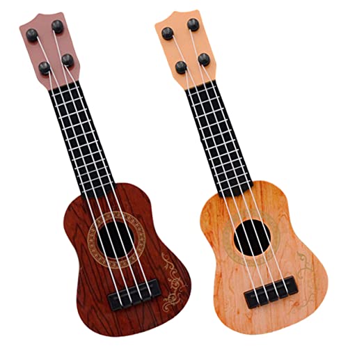 VICASKY 2 Stück Kinderspielzeug Ukulele aus Sicherem Kunststoff Pädagogisches Musikinstrument für Kleinkinder Frühe Musikalische Früherziehung Buntes Mini Modell für Familie und VICASKY 2 Stück Kinderspielzeug Ukulele aus Sicherem Kunststoff Pädagogisches Musikinstrument für Kleinkinder Frühe Musikalische Früherziehung Buntes Mini Modell für Familie und von VICASKY