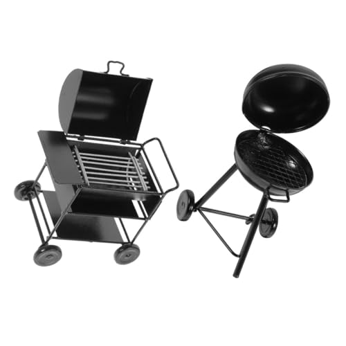 VICASKY 2 Stück Mini BBQ Grill Teilig Miniatur Retro Stil Detailgetreues Puppenhaus Zubehör Realistische Miniatur Grillmodelle für Kreative Küchendekoration und Sammler VICASKY 2 Stück Mini BBQ Grill Teilig Miniatur Retro Stil Detailgetreues Puppenhaus Zubehör Realistische Miniatur Grillmodelle für Kreative Küchendekoration und Sammler von VICASKY