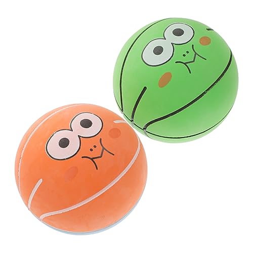 VICASKY 2 Stück Mini Basketball Spielzeug Spielzeug Springende Bälle Stress Entspannung Springende Bälle Lustige Sprungbälle Anti Stress Sprungbälle Tragbare Sprungbälle Anti von VICASKY