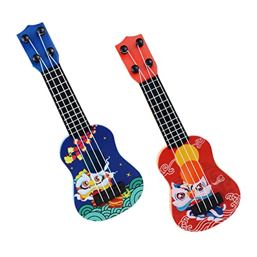 VICASKY 2 Stück Mini Gitarre Ukulele Für Anfänger Musikspielzeug Kleinkindgitarre 2 Jährige Kindergitarre Kindergitarre Für Jungen Kinderspielzeuggitarre Mädchengitarre Ukulele von VICASKY