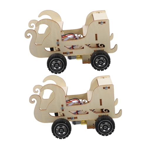 VICASKY 2 Stück Teiliges DIY Stem Auto Bausatz mit Hölzernem Modell Innovativer Sprachsteuerung Empfindlichem Sound Sensor Interaktivem Lernspielzeug für Fördert Kreativität und VICASKY 2 Stück Teiliges DIY Stem Auto Bausatz mit Hölzernem Modell Innovativer Sprachsteuerung Empfindlichem Sound Sensor Interaktivem Lernspielzeug für Fördert Kreativität und von VICASKY