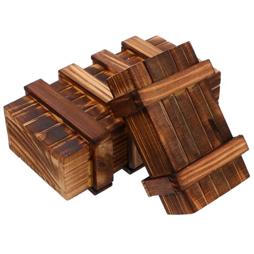 VICASKY 2 Stück Teiliges Puzzle Box für Hölzerne Holzbox mit Geheimen Fächern Iq Test Verschließbare Denkaufgabe Praktische und Verschleißfeste Holztruhe VICASKY 2 Stück Teiliges Puzzle Box für Hölzerne Holzbox mit Geheimen Fächern Iq Test Verschließbare Denkaufgabe Praktische und Verschleißfeste Holztruhe von VICASKY