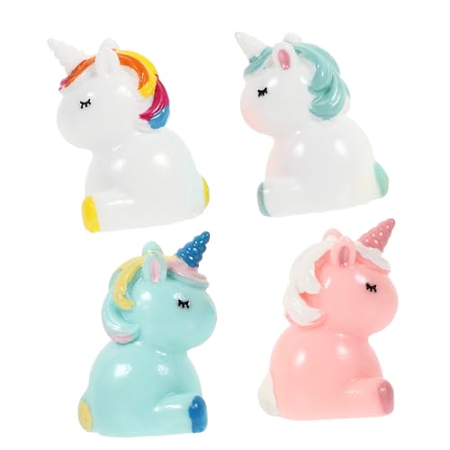 VICASKY 20 STK Mikrolandschaftsdekoration Einhorn Kuchenfiguren Einhornfiguren Mikro-landschafts-Einhorn-Ornament Einhornfigur Für Zu Hause Einhorn-Ornamente Mini-Kuchen Mini-zubehör Harz von VICASKY