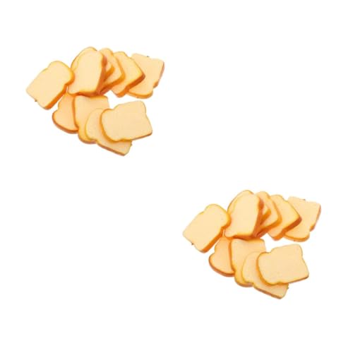 VICASKY 20 Stck. Teiliges Realistischer Gefälschter Toastbrot-scheiben für Partydekoration und Küchendekor Vielseitig als Ausstellungs-dessertmodell Geeignet VICASKY 20 Stck. Teiliges Realistischer Gefälschter Toastbrot-scheiben für Partydekoration und Küchendekor Vielseitig als Ausstellungs-dessertmodell Geeignet von VICASKY