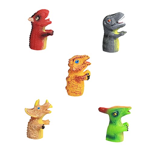 VICASKY 20 Stück Dinosaurier Fingerspielzeug Fingerpuppen Dinosaurierform Puppen Fingerpuppen Requisiten Fingerhülsenspielzeug Fingerabdeckungsspielzeug Fingerspielzeug von VICASKY