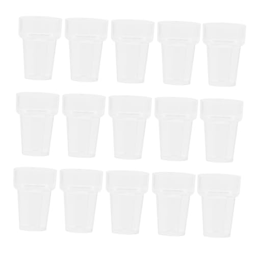 VICASKY 20 Stück Miniatur Wasserbecher Puppenhaus Zubehör Dekorative Mini Tassen aus Robustem Realistische Miniaturen für DIY Puppenhausgestaltung VICASKY 20 Stück Miniatur Wasserbecher Puppenhaus Zubehör Dekorative Mini Tassen aus Robustem Realistische Miniaturen für DIY Puppenhausgestaltung von VICASKY