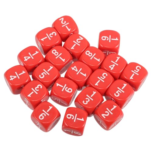 VICASKY 20 Stück Teiliges Fraktionswürfel aus Acryl mit Abgerundeten Ecken Langlebig und Sicher für Spielerischen Erlernen von Brüchen für Unterricht Zuhause und Mathe Aktivitäten VICASKY 20 Stück Teiliges Fraktionswürfel aus Acryl mit Abgerundeten Ecken Langlebig und Sicher für Spielerischen Erlernen von Brüchen für Unterricht Zuhause und Mathe Aktivitäten von VICASKY