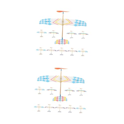 VICASKY 20 Stück Teiliges Gummibandmotor Flugzeugmodell für Kinderfreundlicher Airplane Glider aus Sicherem Material Pädagogisches Montagespielzeug für Eltern Junge Mädchen Aktivitäten VICASKY 20 Stück Teiliges Gummibandmotor Flugzeugmodell für Kinderfreundlicher Airplane Glider aus Sicherem Material Pädagogisches Montagespielzeug für Eltern Junge Mädchen Aktivitäten von VICASKY