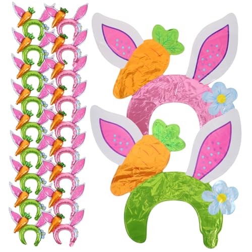 VICASKY 20 Stück Teiliges Hasenohren Haarreif aus Aluminiumfolie Aufblasbar Leichte Cartoon Party Accessoires für Fotorequisite und Osterdekoration VICASKY 20 Stück Teiliges Hasenohren Haarreif aus Aluminiumfolie Aufblasbar Leichte Cartoon Party Accessoires für Fotorequisite und Osterdekoration von VICASKY