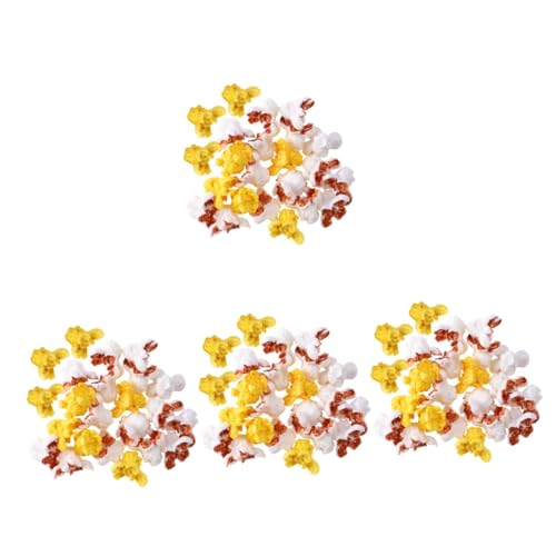 VICASKY 200 STK Künstliches Popcorn künstliche Popcorn-Verzierung Miniatur kleine Popcorn-Modelle Spielzeug Popcorn künstlich Popcorn zubehör Mini-Popcorn DIY-Popcorn-Accessoire Plastik von VICASKY