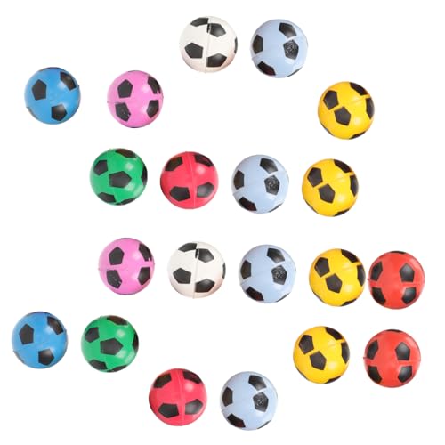 VICASKY 20St Flummi Schaumstoff-Fußball Mini-Hüpfbälle große Fußbälle Fußball aus Schaumstoff Mini-Sportbälle stringy balls gummiball Hüpfbälle Masse Osterhüpfbälle Synthesekautschuk von VICASKY