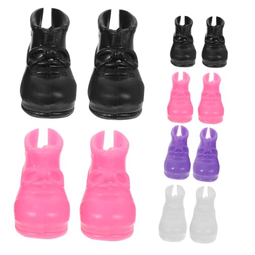 VICASKY 20St Puppenschuhzubehör Puppenkleidung Accessoires dekorative Minischuhe Mini-Regenstiefel plastikschuhe doll Accessories Mini-Schuhverzierungen Miniatur-Puppenstiefel von VICASKY