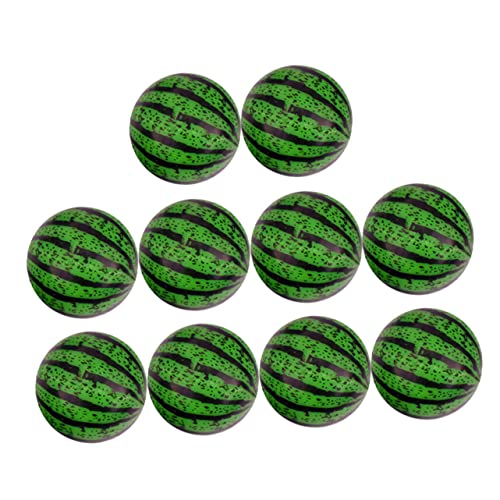 VICASKY 20st Hüpfender Ball Hüpfball Wassermelone Flummi Wassermelonen-hüpfbälle Springender Ball Plastik Green von VICASKY