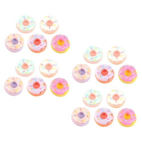 VICASKY 20st Mini-Donuts Mini-hausmodell Winzige Donut-dekore Donut-Modell- Foto-Requisiten Mini- -Rollenspiel Mini-hausverzierung Mini- - Winziges Lebensmittelmodell Harz von VICASKY