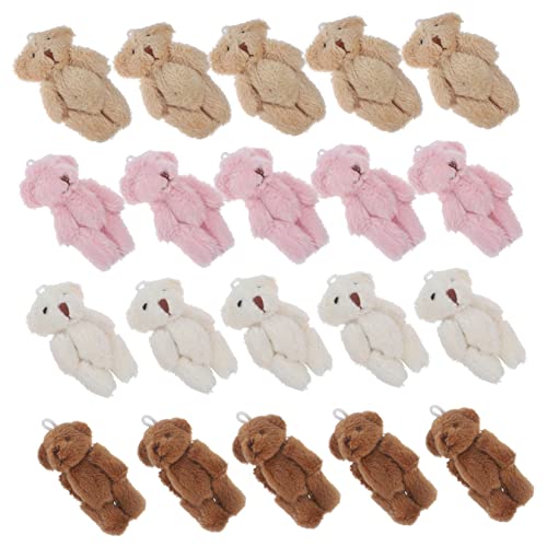 VICASKY 20st Mini-plüschbär Mini-kuscheltiere Partygeschenke Weicher Kleiner Bär Mini-plüschtiere Kleines Bärenstofftier Miniatur-bärenfiguren Miniaturbären Zum Basteln Pp Baumwolle von VICASKY