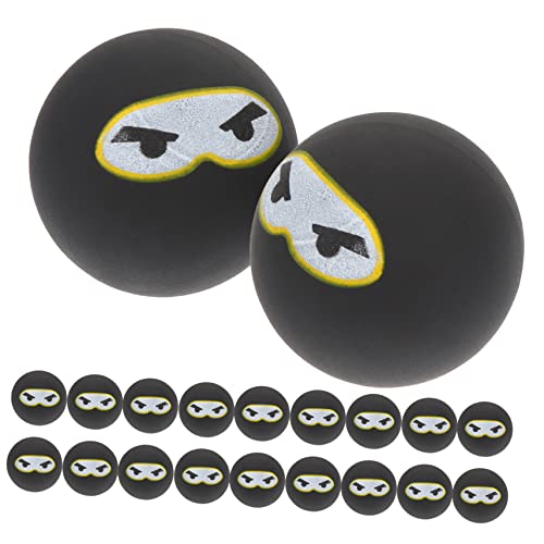 VICASKY 20st Ninja Springender Ball Springende Bälle Hüpfbälle Zum Geburtstag Hüpfball-partygeschenke Für Geburtstagsparty- Hohe Springende Bälle Black Gummi von VICASKY