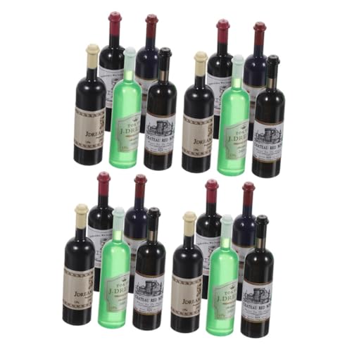 VICASKY 20st Puppenhaus Wein Schnapsflaschen Mini-alkoholflaschen Mini-trinkflasche Miniatur Mini-hausweinflasche Küchenzubehör Für Puppenstuben Mini-weinflasche Plastik von VICASKY