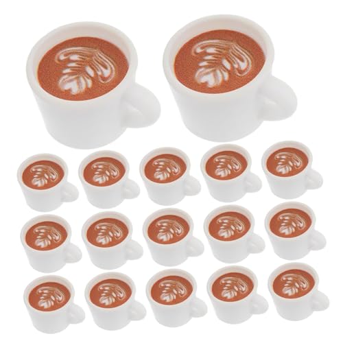 VICASKY 20st Puppenhaus-kaffeetasse Kaffeebecher Kaffeetasse Für Milchkaffeetasse Japanische Kaffeetasse Tasse Kaffeetasse Mini-kaffeetasse Dekoration Kaffeetasse Weiß Plastik von VICASKY