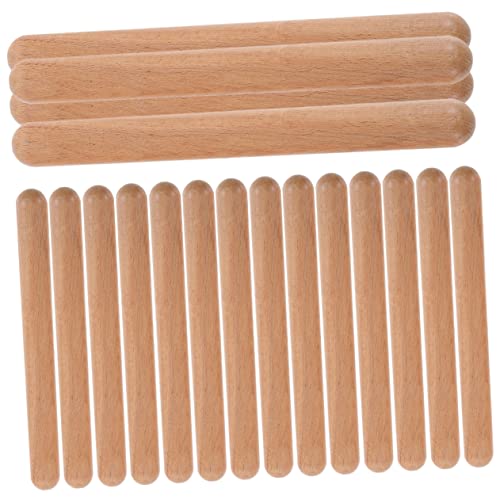 VICASKY 20st Teig Kindertrommel Musikinstrumente Mini-Drumsticks Claves Für Trommelstöcke -Instrumente Trommeln Rhythmus-Sticks Musikalische Stöcke Holzstab Hölzern von VICASKY