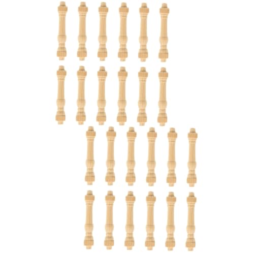 VICASKY 24 Miniatur Geländerpfosten aus Hochwertigem Holz Teiliges Handgefertigte Miniatur Handläufe für Puppenhaus Kindgerechte Mini Spielzeuge Realistische Möbelzubehör für DIY VICASKY 24 Miniatur Geländerpfosten aus Hochwertigem Holz Teiliges Handgefertigte Miniatur Handläufe für Puppenhaus Kindgerechte Mini Spielzeuge Realistische Möbelzubehör für DIY von VICASKY