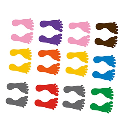 VICASKY 24 Paare Bunte Fußabdruck Bodenaufkleber Rutschhemmend PVC Fußspuren Dekorative Treppensticker Kindergarten Kinderzimmer Boden Dekoration Fußabdruck Muster Mix VICASKY 24 Paare Bunte Fußabdruck Bodenaufkleber Rutschhemmend PVC Fußspuren Dekorative Treppensticker Kindergarten Kinderzimmer Boden Dekoration Fußabdruck Muster Mix von VICASKY