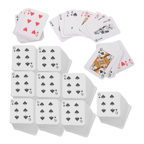 VICASKY 24 Sätze Mini-Spielkarten Mini-Kartenspiel Reisedeckkarten kleines Pokerspiel Reise Spielkarten Taschenformat Spielkarten kleine Spielkarten kleine Karten beschichtetes Papier von VICASKY