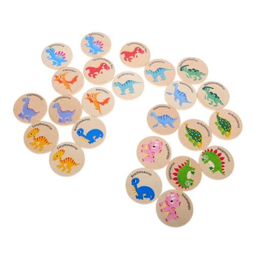 VICASKY 24 Stück Dinosaurierkognitive Toys Tier-Matching-Spiel Vorschulspiele Matching Toys Kinderspielzeug Kleinkindspielzeug Passendes Memory-Spiel Lernen Holz VICASKY 24 Stück Dinosaurierkognitive Toys Tier-Matching-Spiel Vorschulspiele Matching Toys Kinderspielzeug Kleinkindspielzeug Passendes Memory-Spiel Lernen Holz von VICASKY