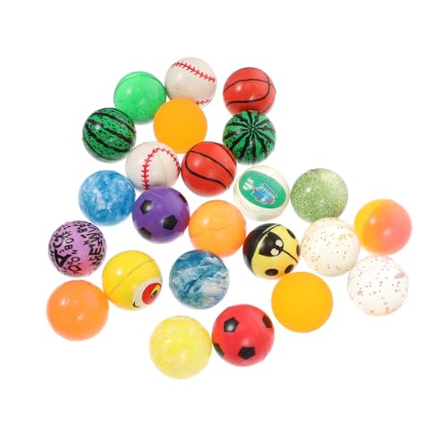 VICASKY 24 Stück Hüpfball flummies f�r hupfball für Toys Party Zubehör gartenkugeln Tunnel springende Bälle farbige Hüpfbälle Gummi von VICASKY