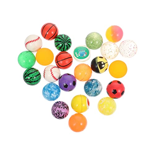 VICASKY 24St Hüpfball flummies f�r Kinder hupfball für Kinder spielzeuge für Kinder Stringy Balls Hüpfbälle für Kinder springende Bälle gummifarbige Bälle Gummispielzeug für Kinder von VICASKY