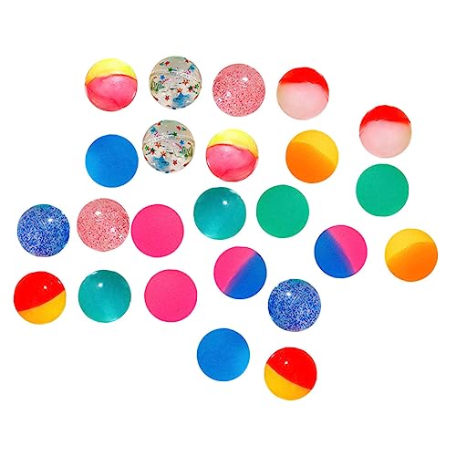 VICASKY 24st Bunte Hüpfbälle Farbige Hüpfbälle Mini-hüpfbälle Ball Mit Hoher Sprungkraft Hüpfbälle Für Kinder Kleiner Hüpfball Dekorative Hüpfbälle Kleine Spielkugeln Gummibälle Plastik von VICASKY