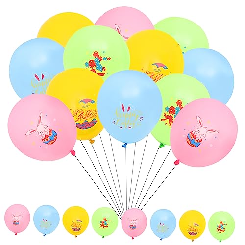 VICASKY 24st Kaninchen-latexballon Ballonständer-kits Entenballons Ballonbogenstreifen Grüne Luftballons Ballonbogen-kit Ballonzubehör Blaue Luftballons Blase Osterdeko Emulsion von VICASKY