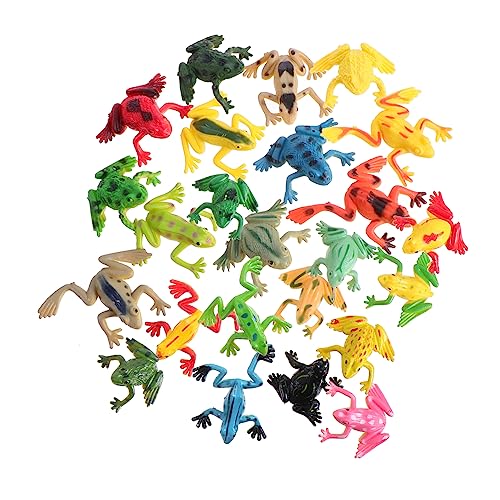 VICASKY 24st Kleines Froschmodell Sitzsack-wurfspiel Für Frösche Frosch Miniaturtiere Frosch Zeug Figuren Miniatur-froschstatue Kleiner Frosch Ente Frosch Plüsch PVC von VICASKY