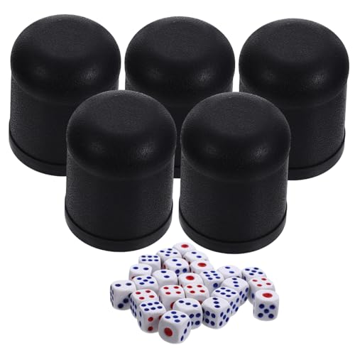 VICASKY 25 Sets Würfelbecher Würfelspiel Kunststoff Würfel Shaker Mini Würfel Shaker Kleine Würfel von VICASKY