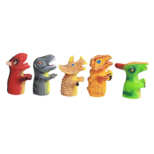 VICASKY 25 Stück Dinosaurier Fingerspielzeug Für Kinder Fingerspielzeug Fingerabdeckung Spielzeug Für Kinder Fingerpuppen Kunststoff Fingerspielzeug Dinosaurier Fingerpuppen von VICASKY