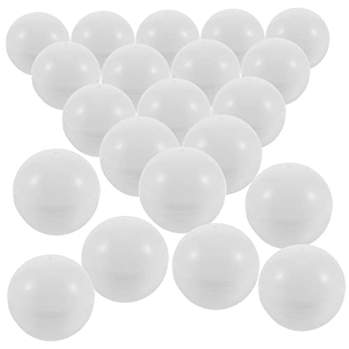 VICASKY 25St Lotteriekugel Ball-Pong interessante Spielbälle Hohle Tombolakugeln Billard- tischtennisball tischfussball Requisiten für Barspiele Bälle für die Heimparty PVC Weiß von VICASKY