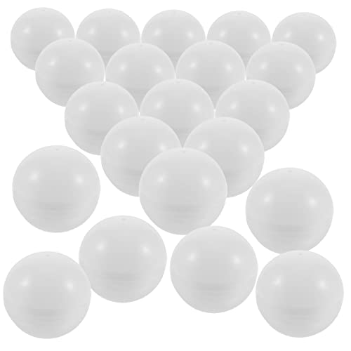 VICASKY 25st Lotteriekugel Kugel Kugeln Bingokugeln Ohne Nummer Aktivität Lotteriebälle Gewinnspiel Bausätze Bingo-kleckser Trommelbälle Zu Verlosen Spieltisch Plüsch Chippong Weiß PVC von VICASKY